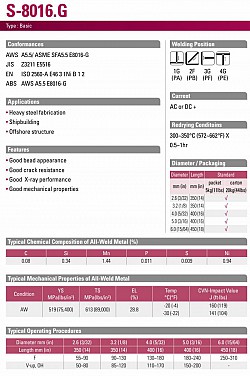 QUE HÀN HYUNDAI (SMAW) S-8016.G-S-8018G
